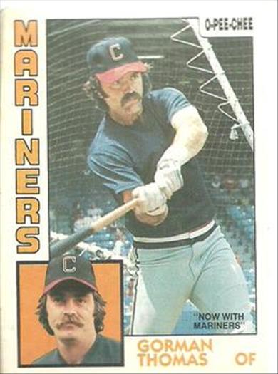 1984 O-Pee-Chee Baseball Cards 146     Gorman Thomas#{Now with Mariners